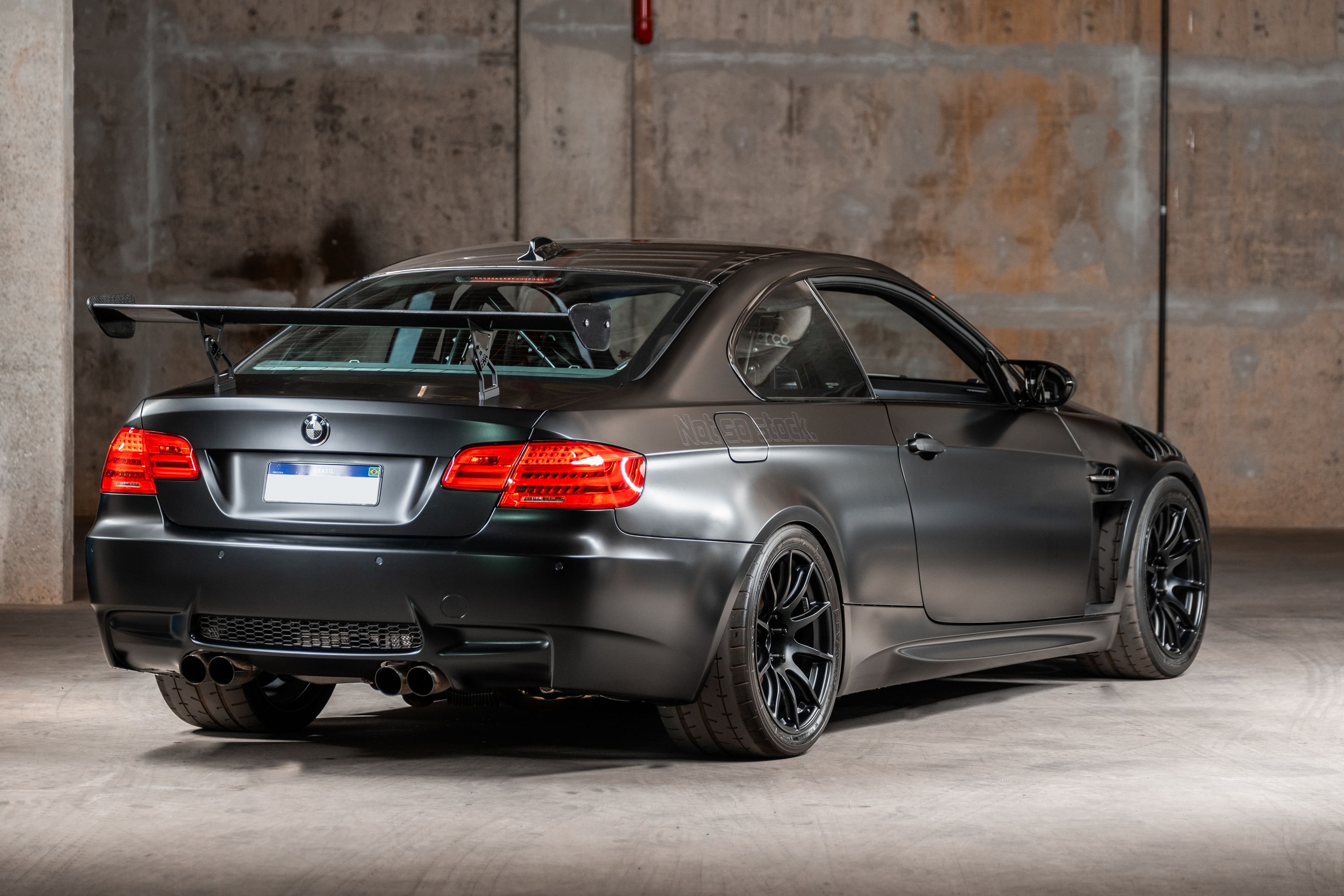 Black BMW E92 Coupe M3 with 18" SM-10 Apex wheels in Satin Black
