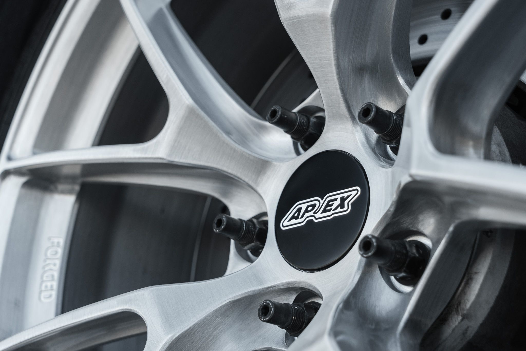 Black BMW F87 M2 with 19" VS-5RS Apex wheels in Brushed Clear