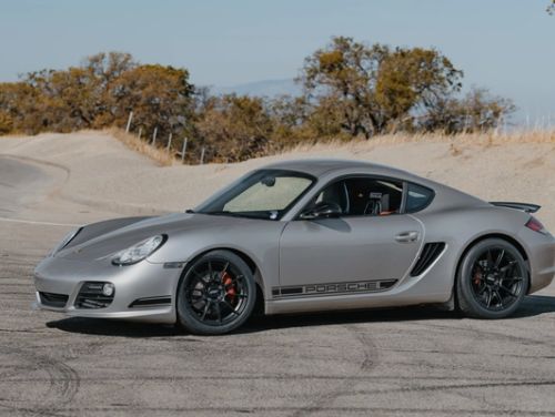 Silver Porsche Cayman - SM-10RS in Satin Black