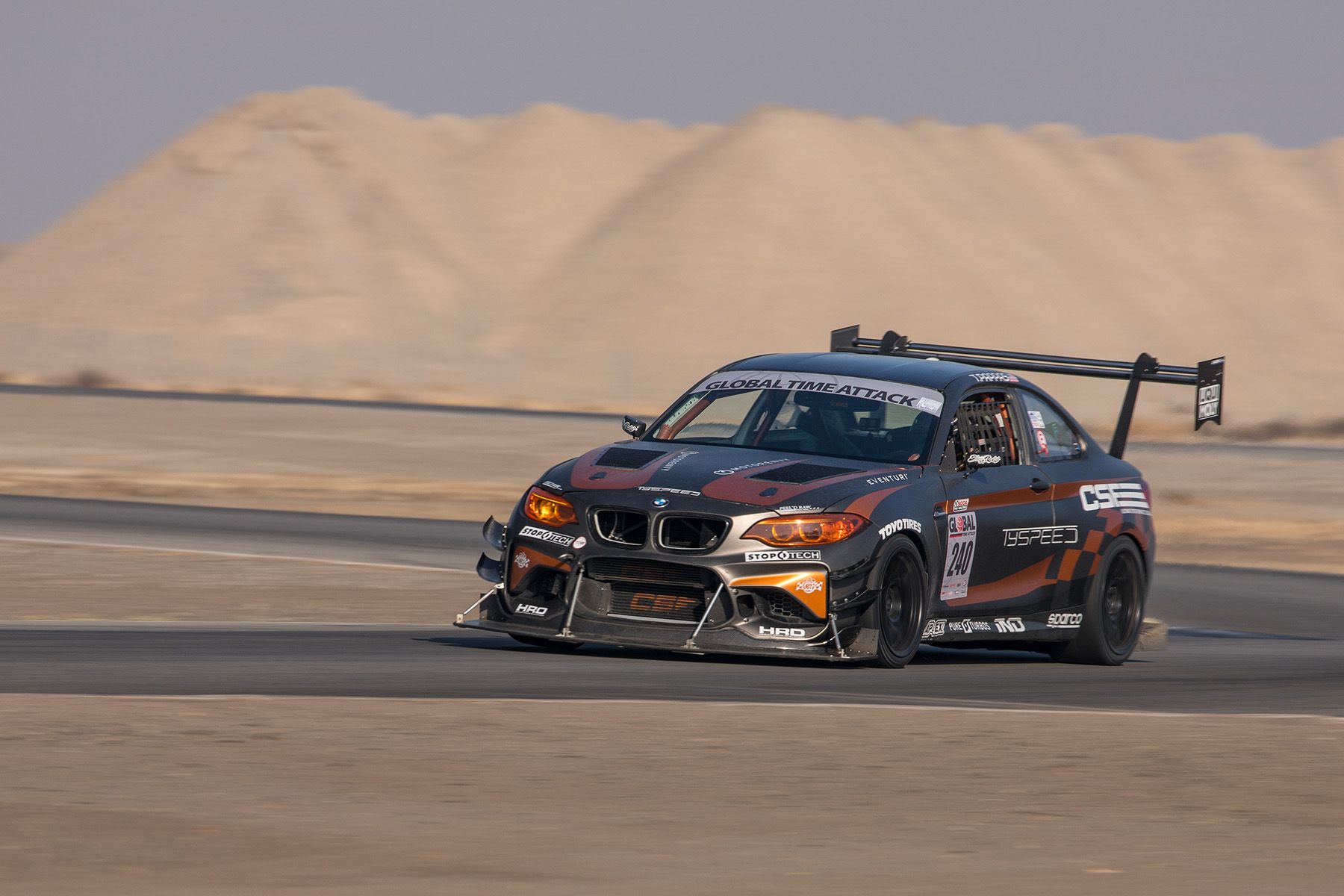 Multicolor BMW F87 M2 with 18" ARC-8R Apex wheels in Satin Black