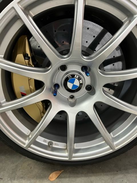 Grey BMW F80 M3 with 19" SM-10 Apex wheels in Race Silver