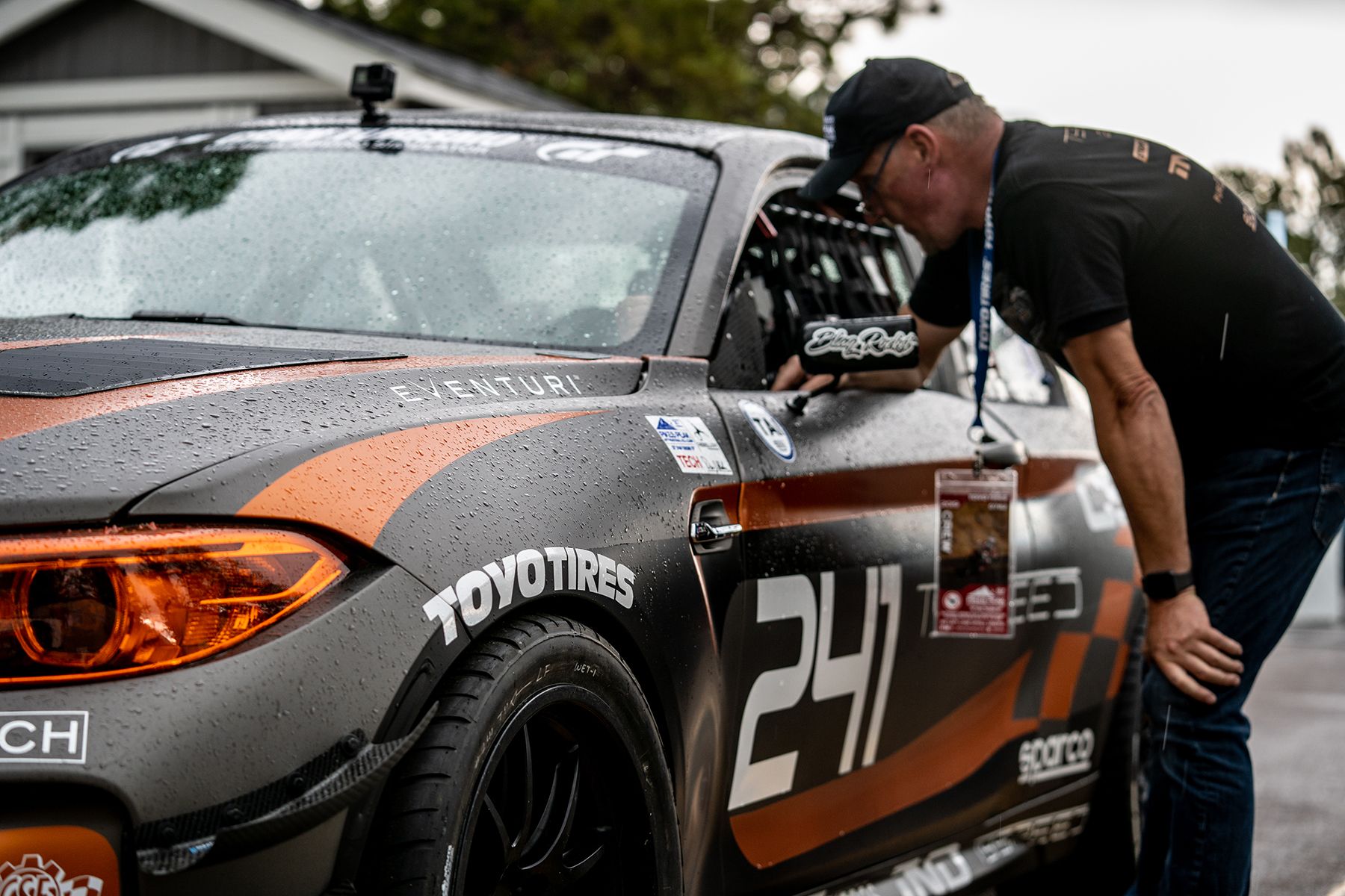 Grey BMW F87 M2 with 18" FL-5 Apex wheels in Satin Black