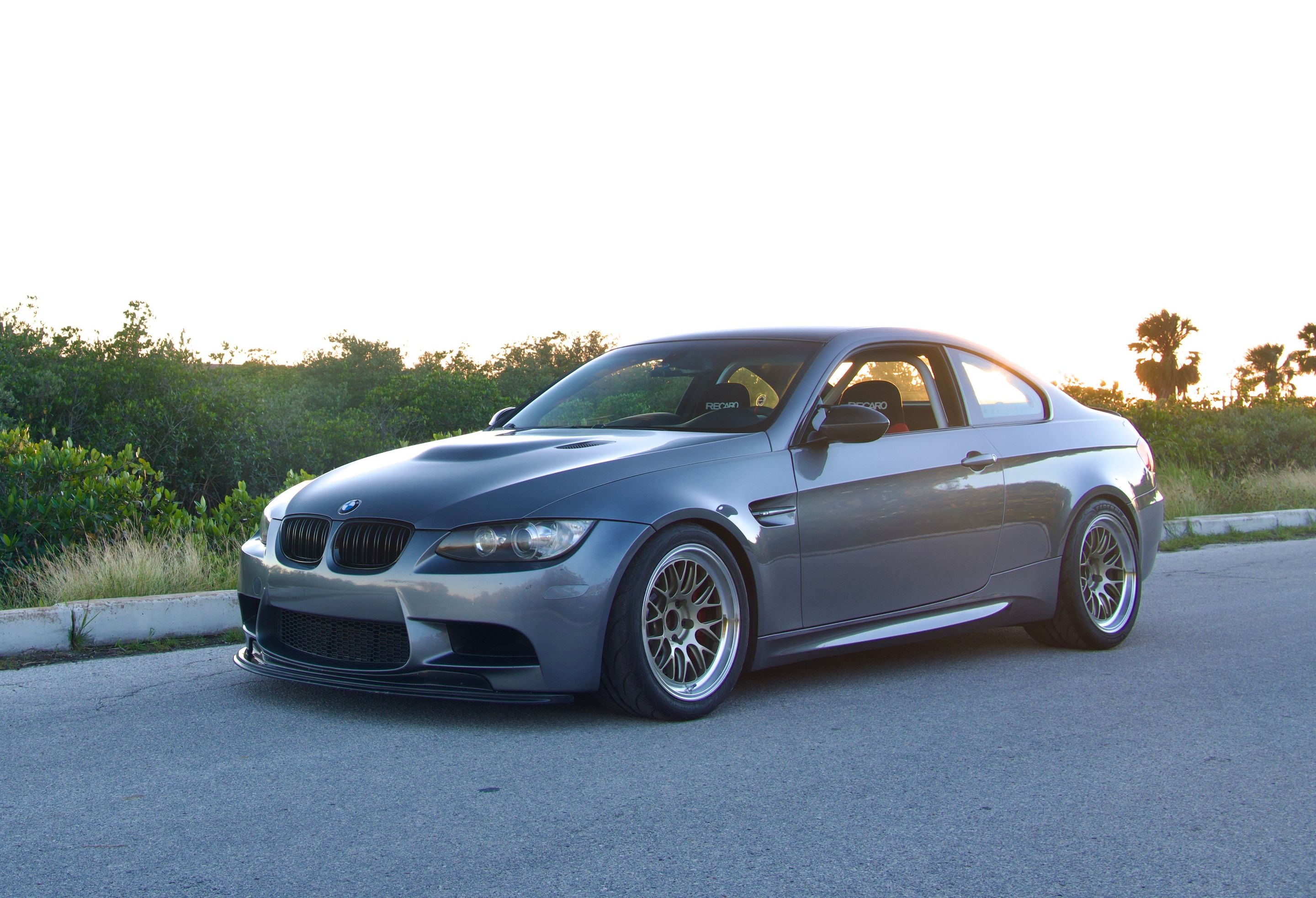 Grey BMW E92 Coupe M3 with 18" ML-10RT Apex wheels in Machined Lip Gloss Motorsport Gold