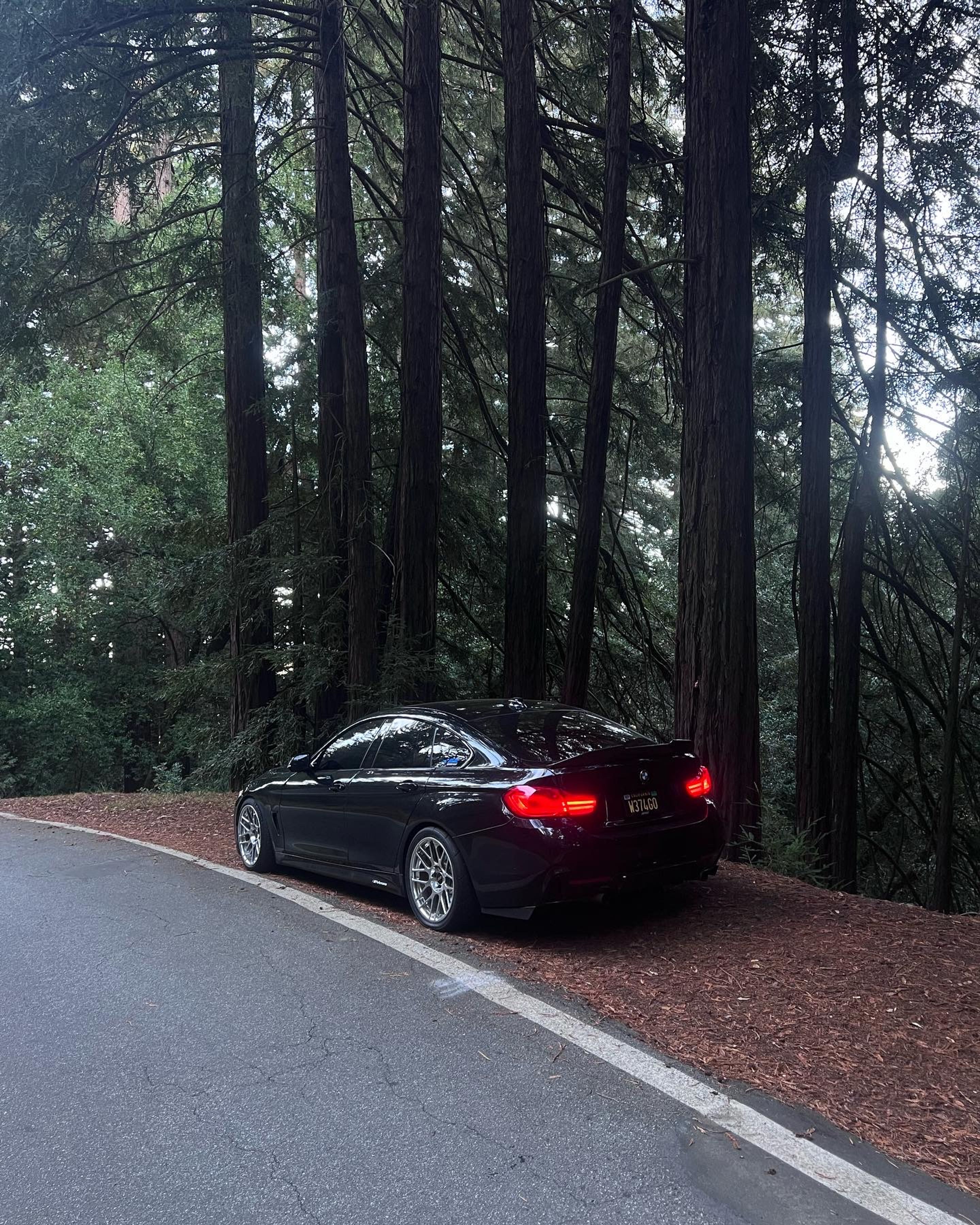 Black BMW F36 Gran Coupe 4 Series with 18" ARC-8R Apex wheels in Polished