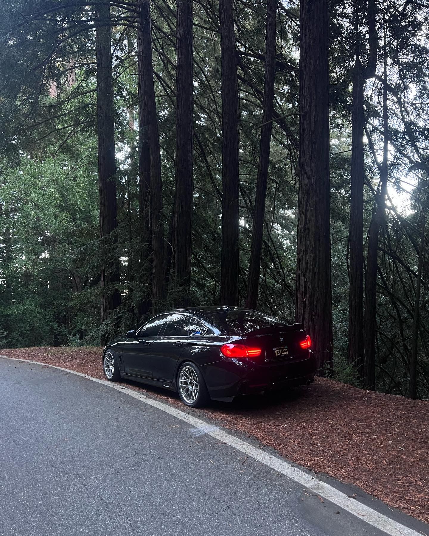 Black BMW F36 Gran Coupe 4 Series with 18" ARC-8R Apex wheels in Polished