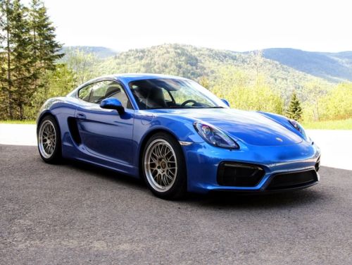 Blue Porsche Cayman - ML-10RT in Machined Lip Gloss Motorsport Gold