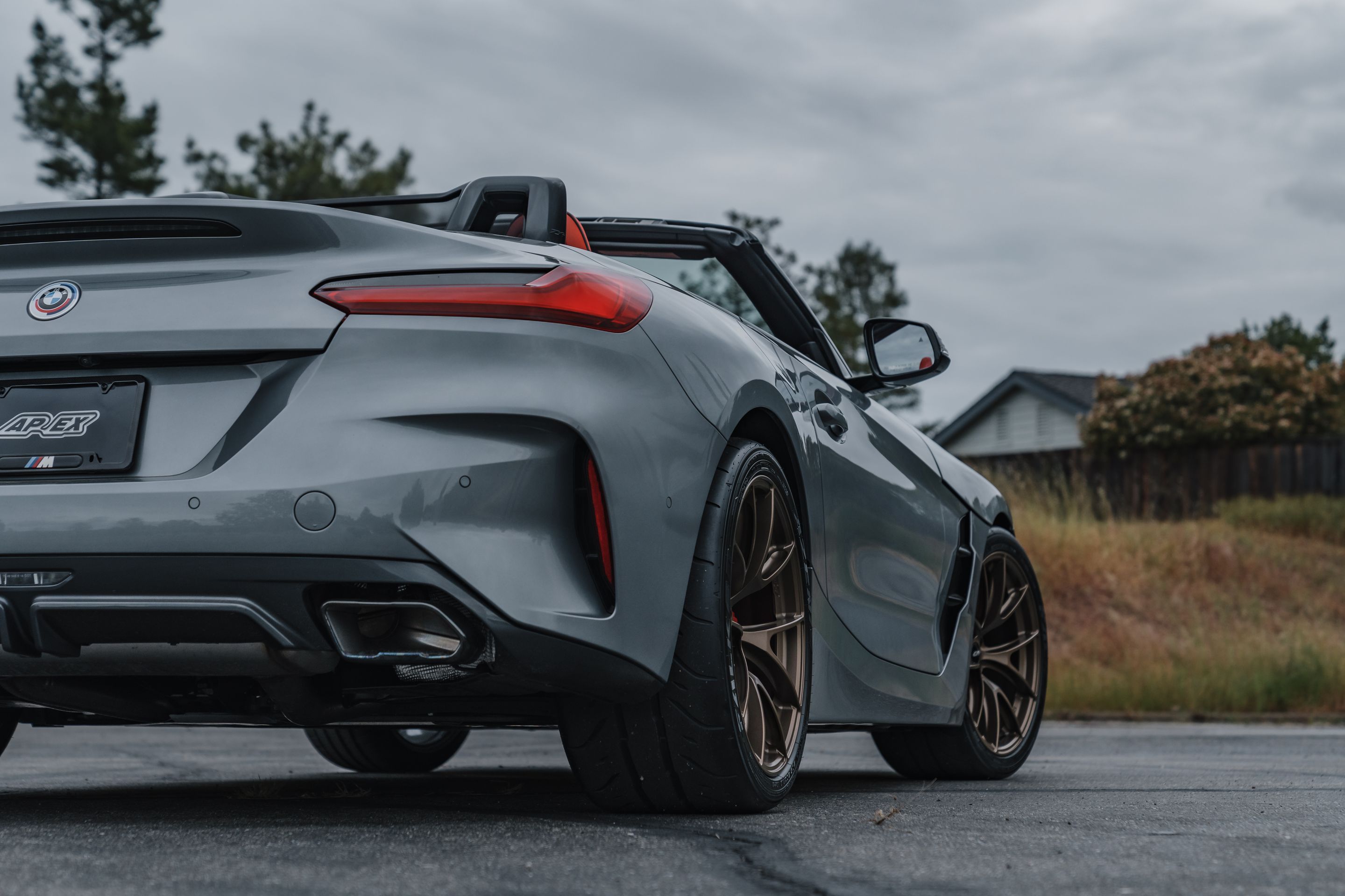 Grey BMW G29 Z4 with 19" VS-5RS Apex wheels in Satin Bronze