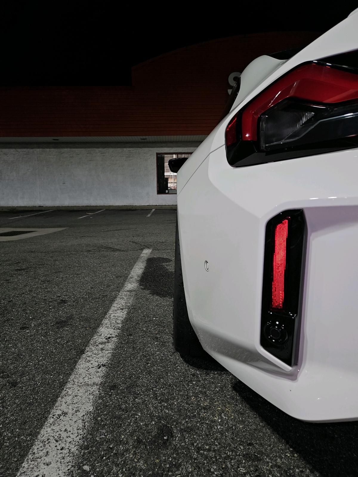 White BMW G87 M2 with 18" VS-5RS Apex wheels in Satin Black