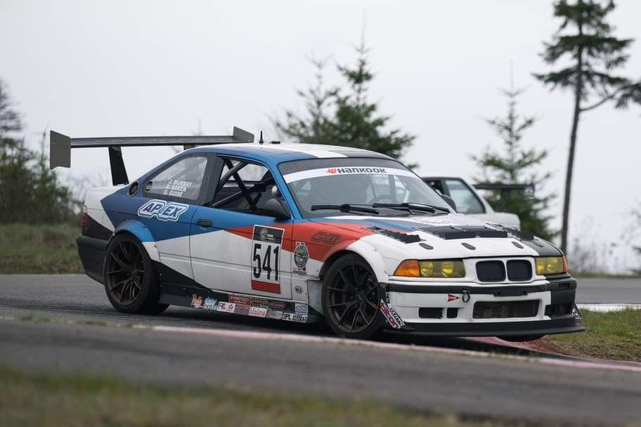 Multicolor BMW E36 M3 with 18" VS-5RS Apex wheels in Satin Bronze