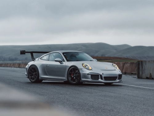 Silver Porsche 911 - VS-5RE in Satin Black
