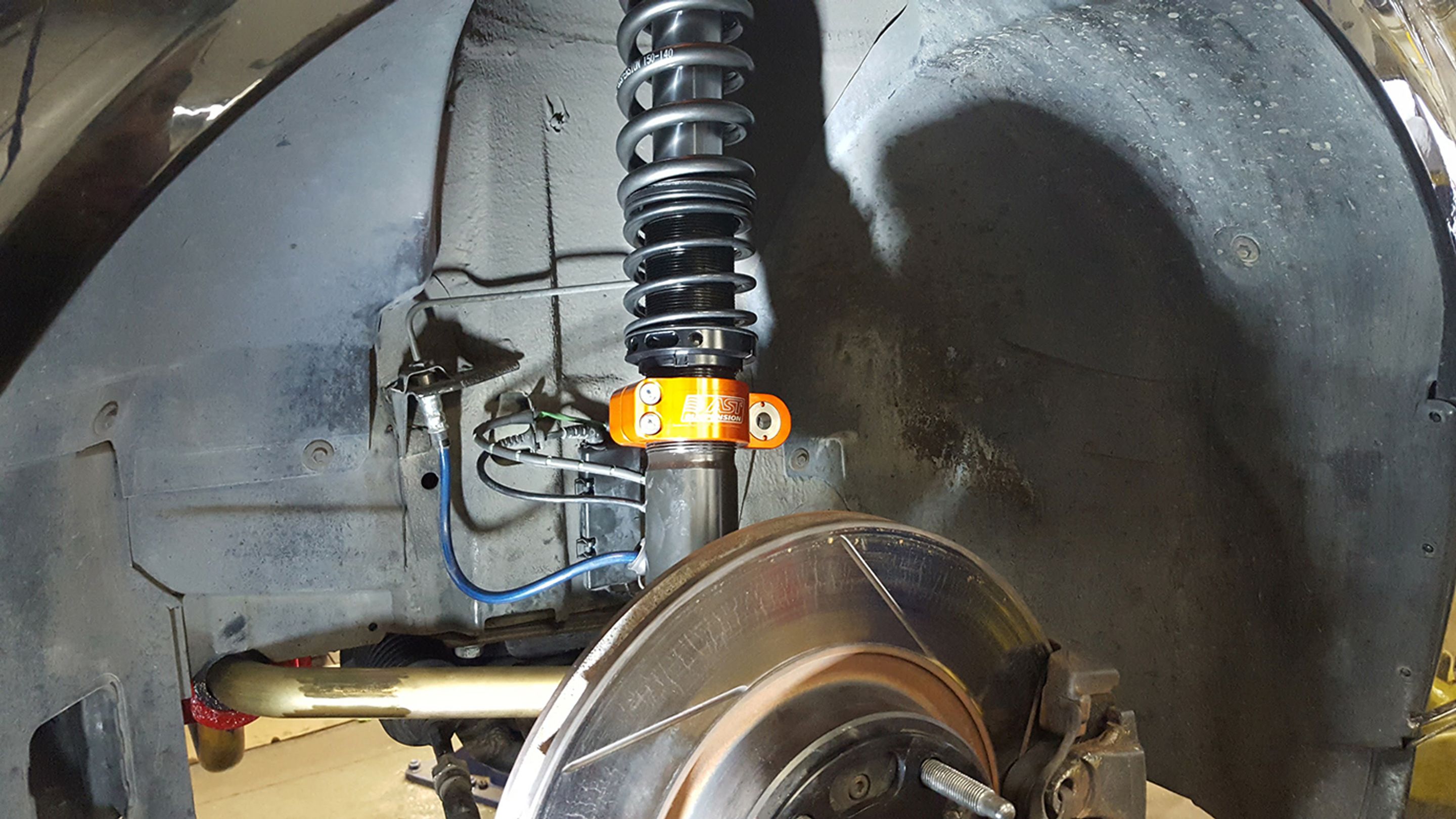 Black BMW E46 M3 with 18" ARC-8 Apex wheels in Satin Black