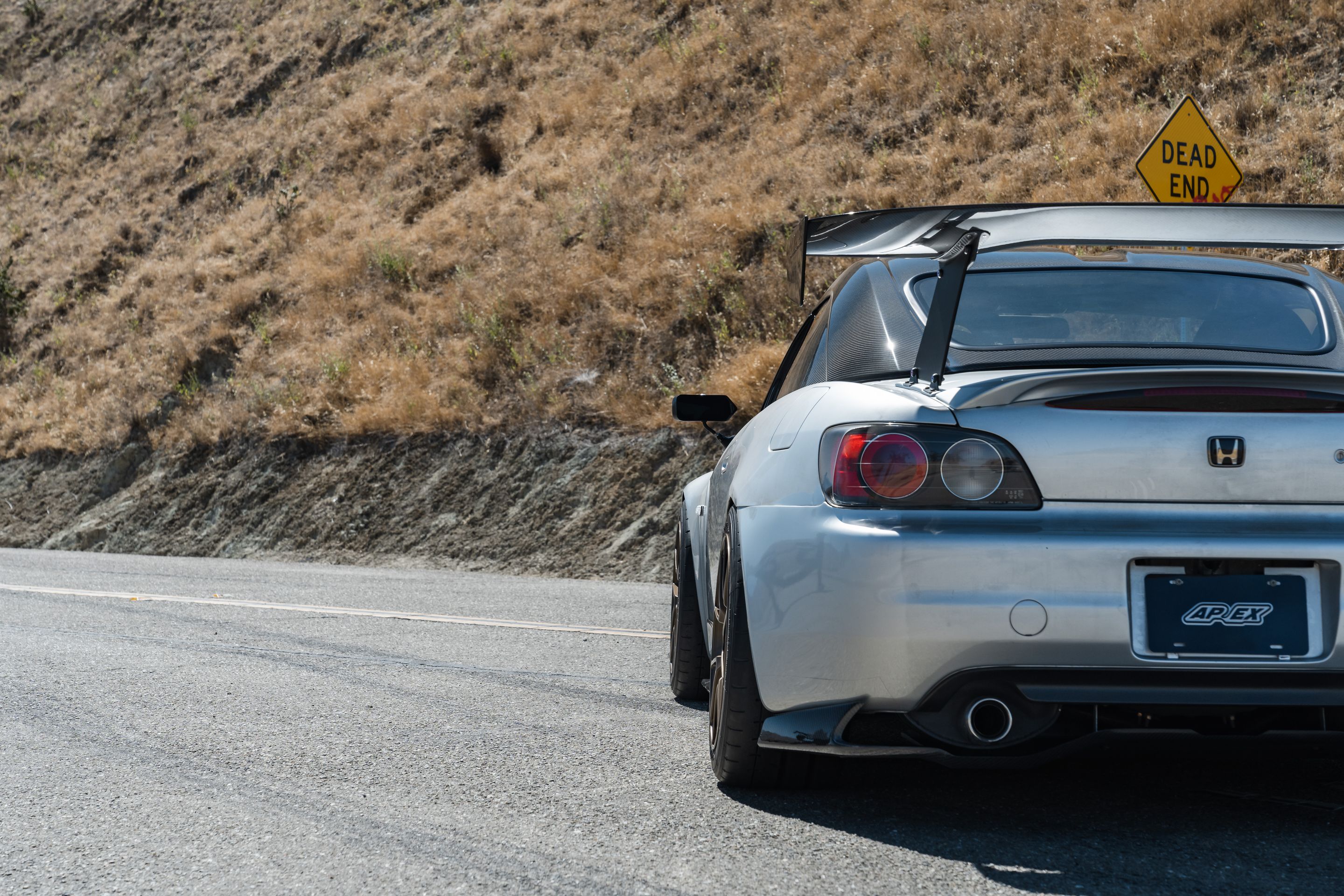 Silver Honda S2000 with 17" VS-5RS Apex wheels in Satin Bronze