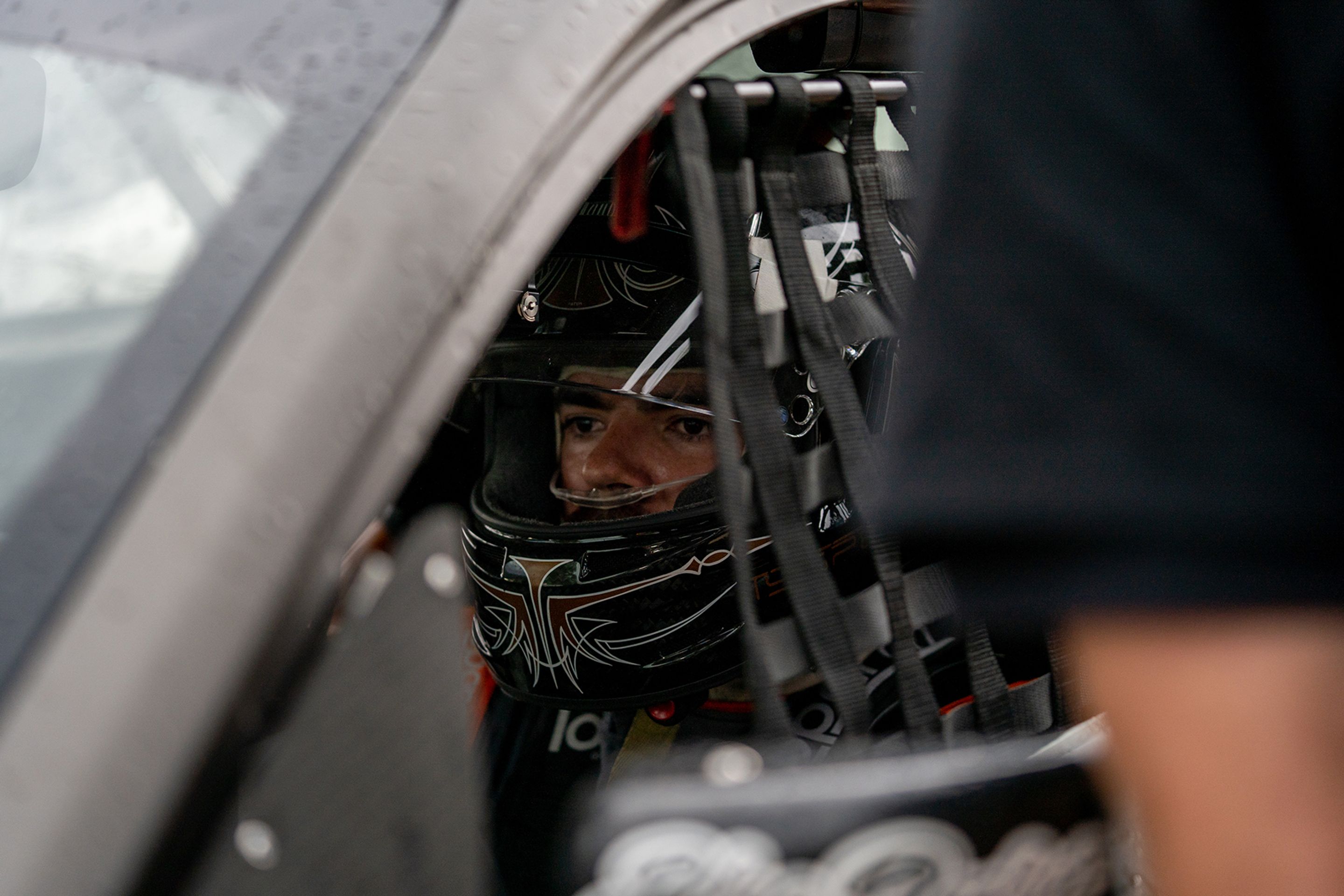 Grey BMW F87 M2 with 18" FL-5 Apex wheels in Satin Black