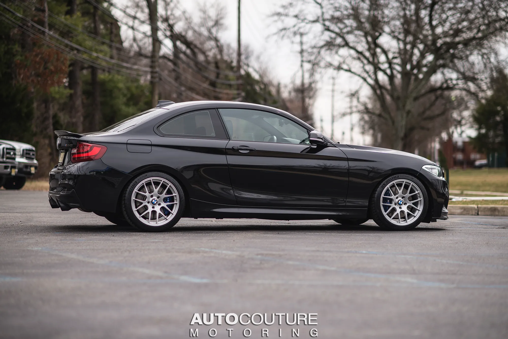 Black 7r Rims BMW F22 Coupe 2 Series with 18