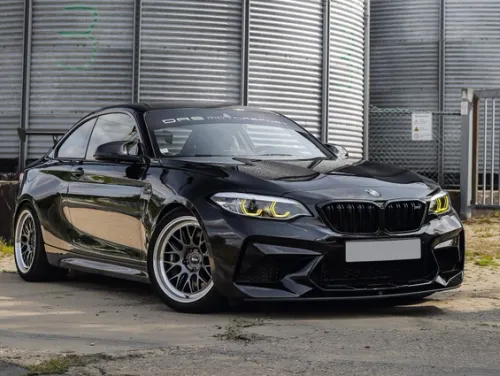 Black BMW M2 - ML-10RT in Machined Lip Anthracite