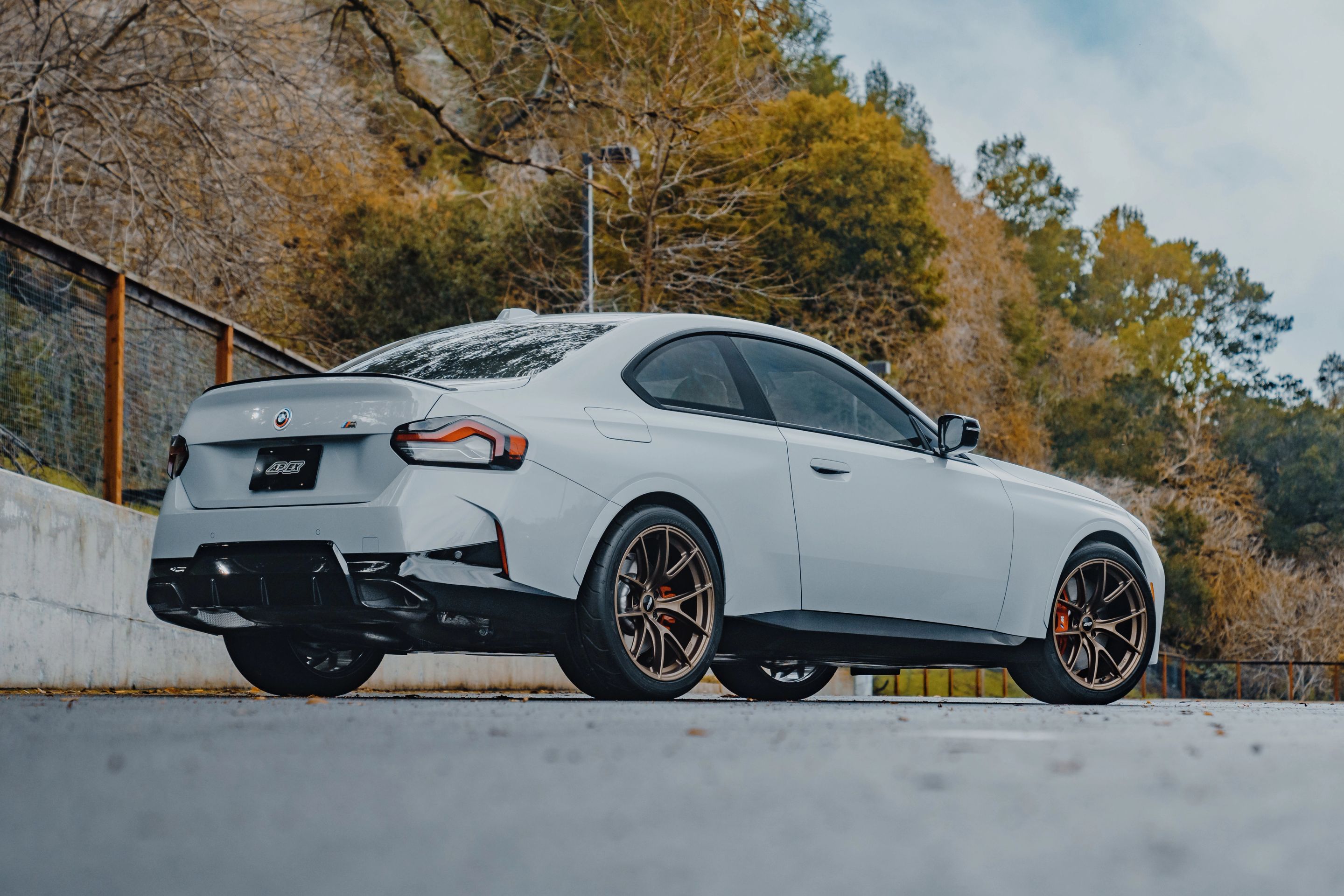 Grey BMW G42 2 Series with 19" VS-5RS Apex wheels in Satin Bronze