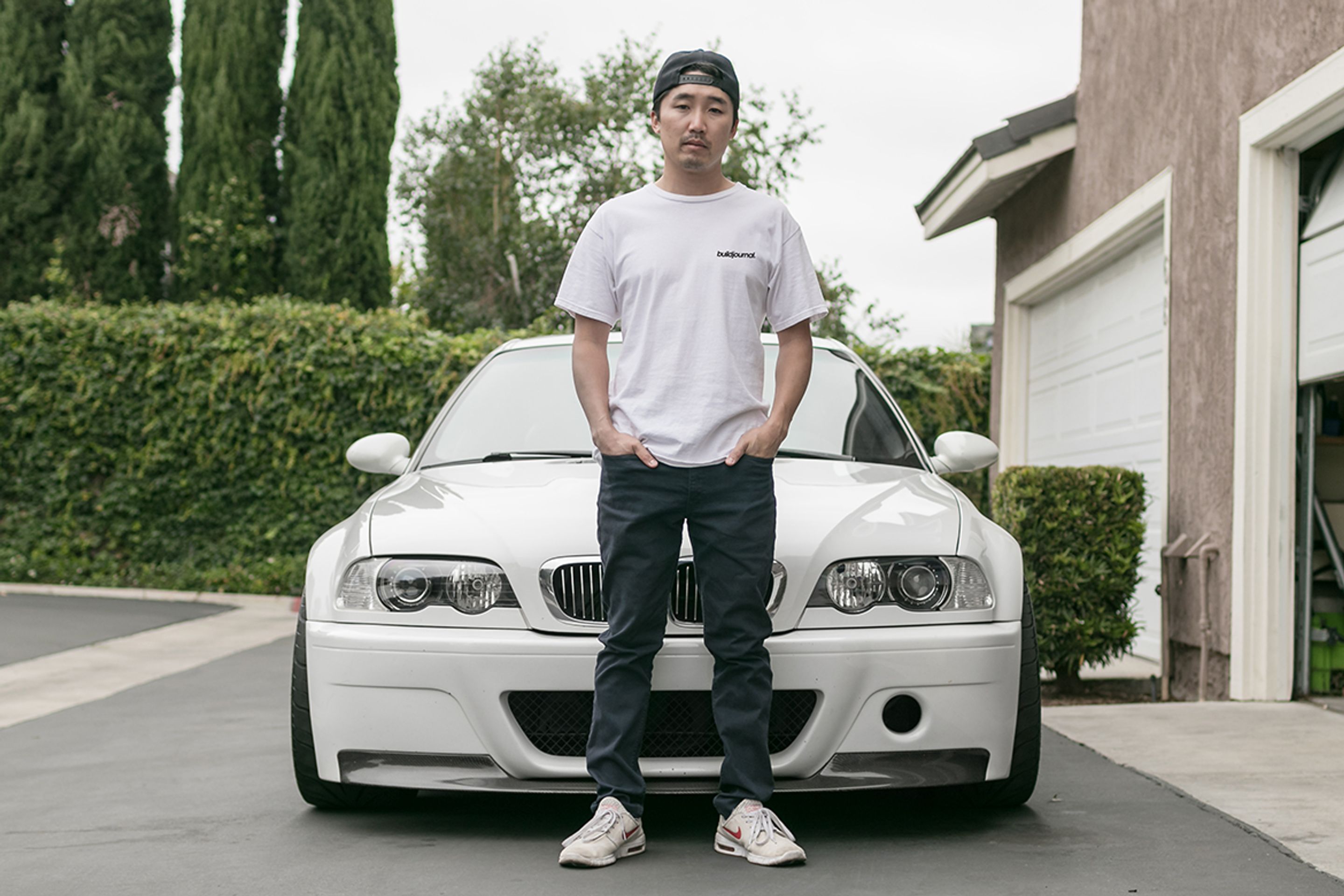 White BMW E46 M3 with 18" ARC-8 Apex wheels in Anthracite