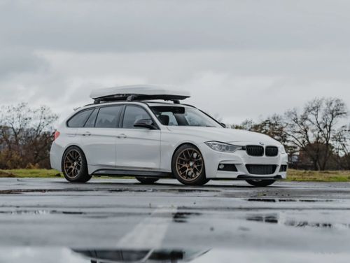 White BMW 3 Series - EC-7 in Satin Bronze