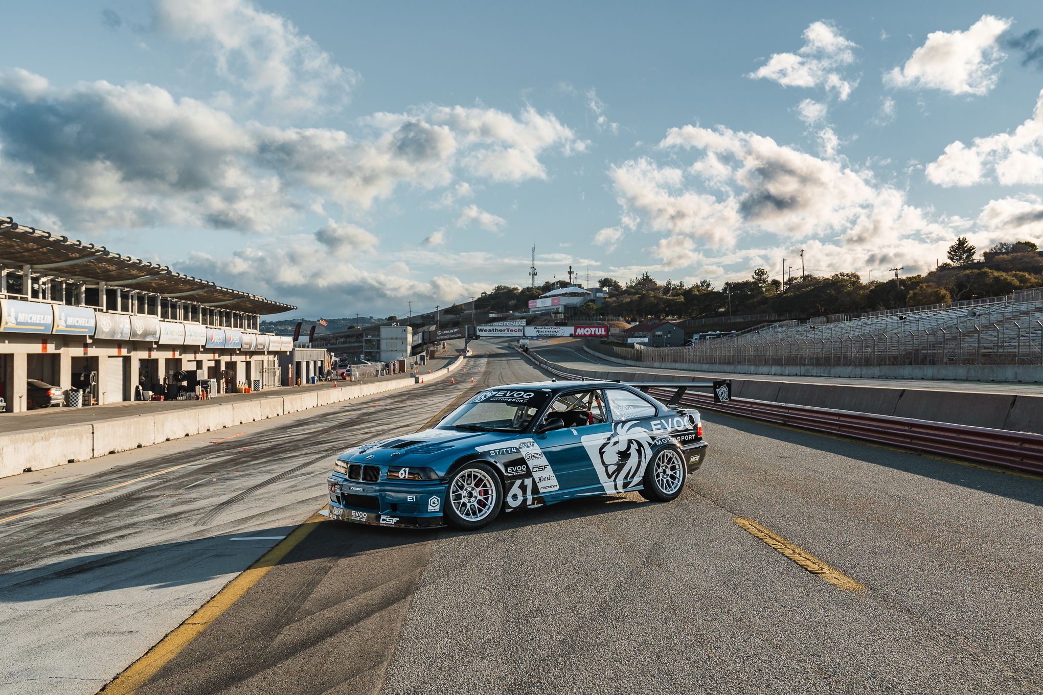 Multicolor BMW E36 3 Series with 17" ARC-8 Apex wheels in Hyper Silver