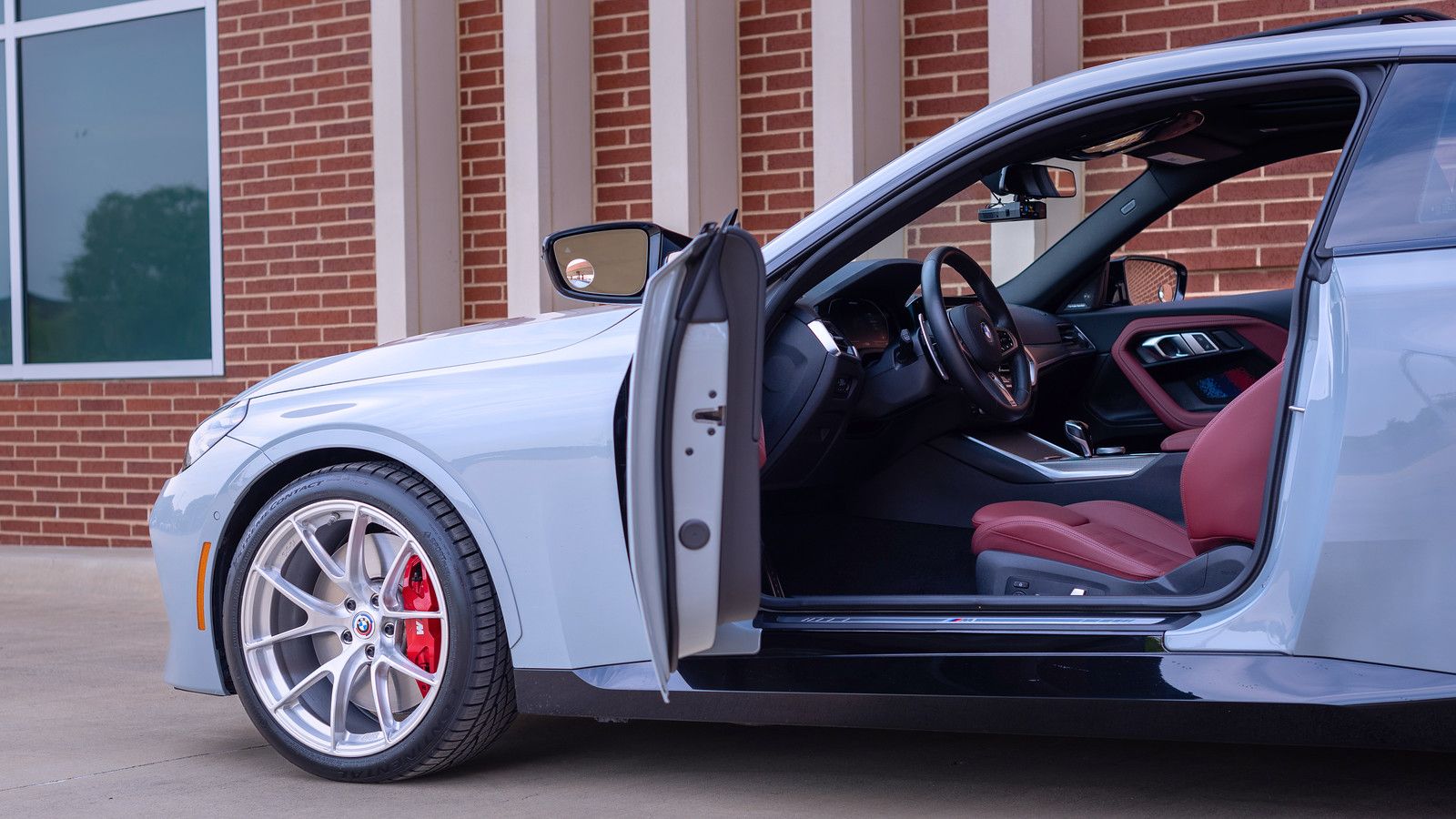Grey BMW G42 2 Series with 19" VS-5RS Apex wheels in Brushed Clear