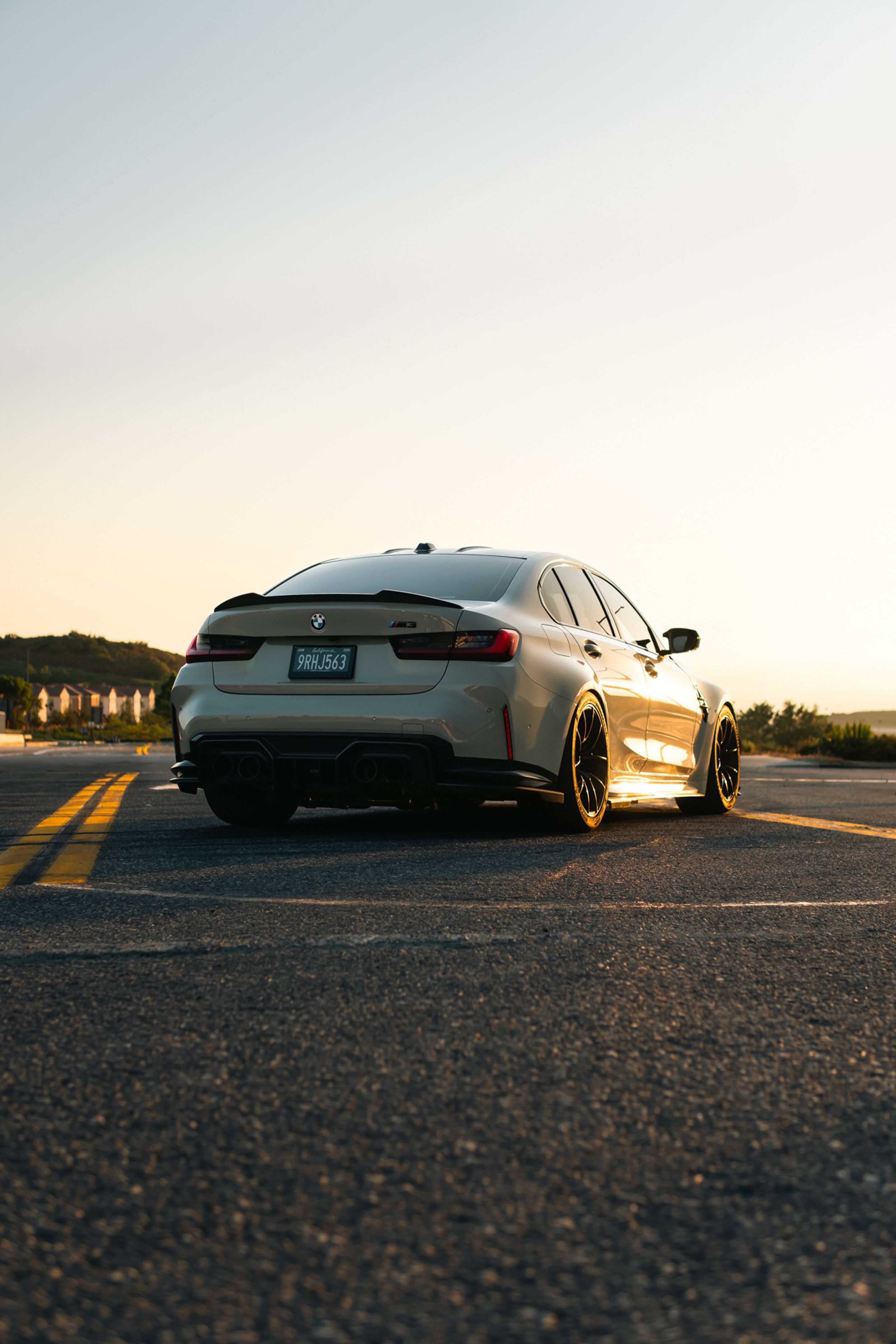 Grey BMW G80 M3 with 19" VS-5RS Apex wheels in Satin Black