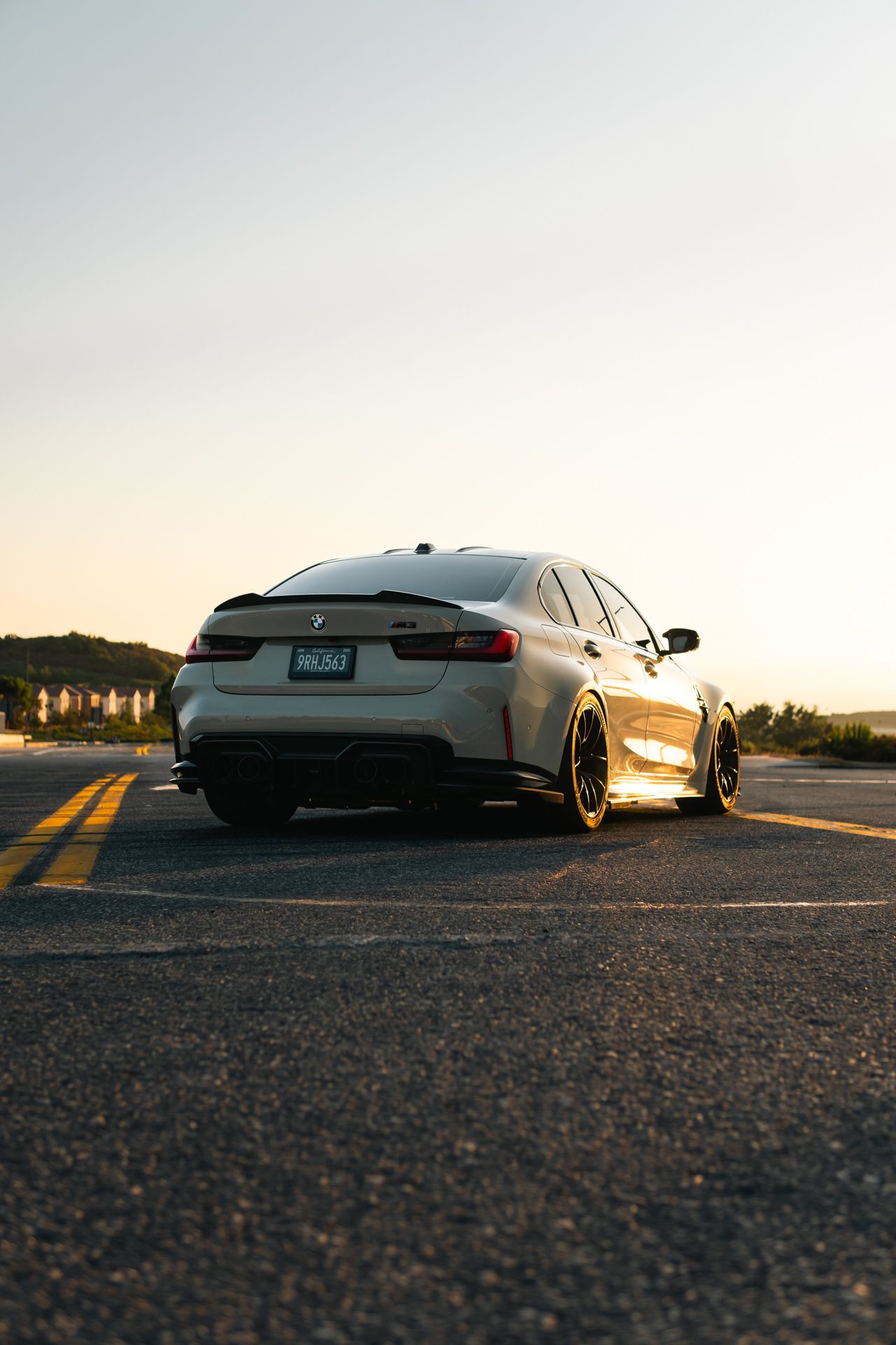 Grey BMW G80 M3 with 19" VS-5RS Apex wheels in Satin Black