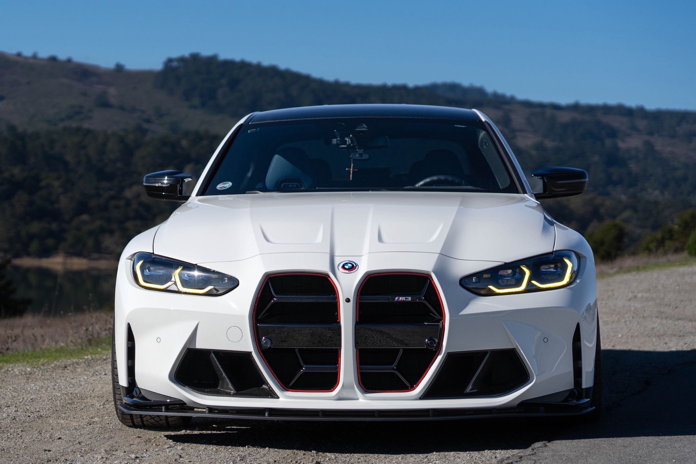 White BMW G80 M3 with 20" VS-5RS Apex wheels in Motorsport Gold