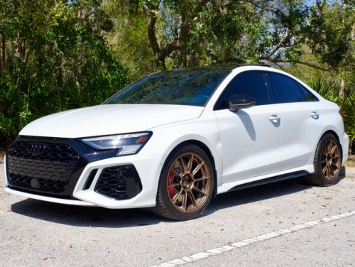 White Audi RS 3 - SM-10RS in Satin Bronze