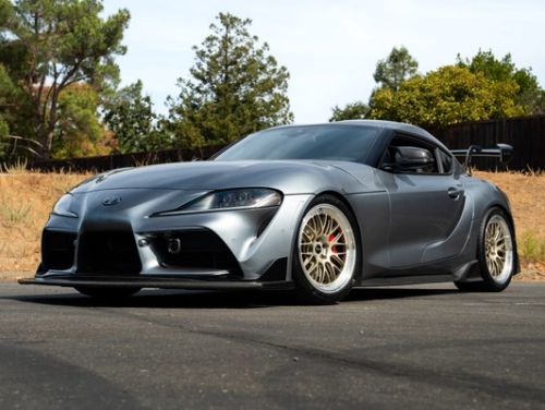 Grey Toyota Supra - ML-10RT in Machined Lip Gloss Motorsport Gold