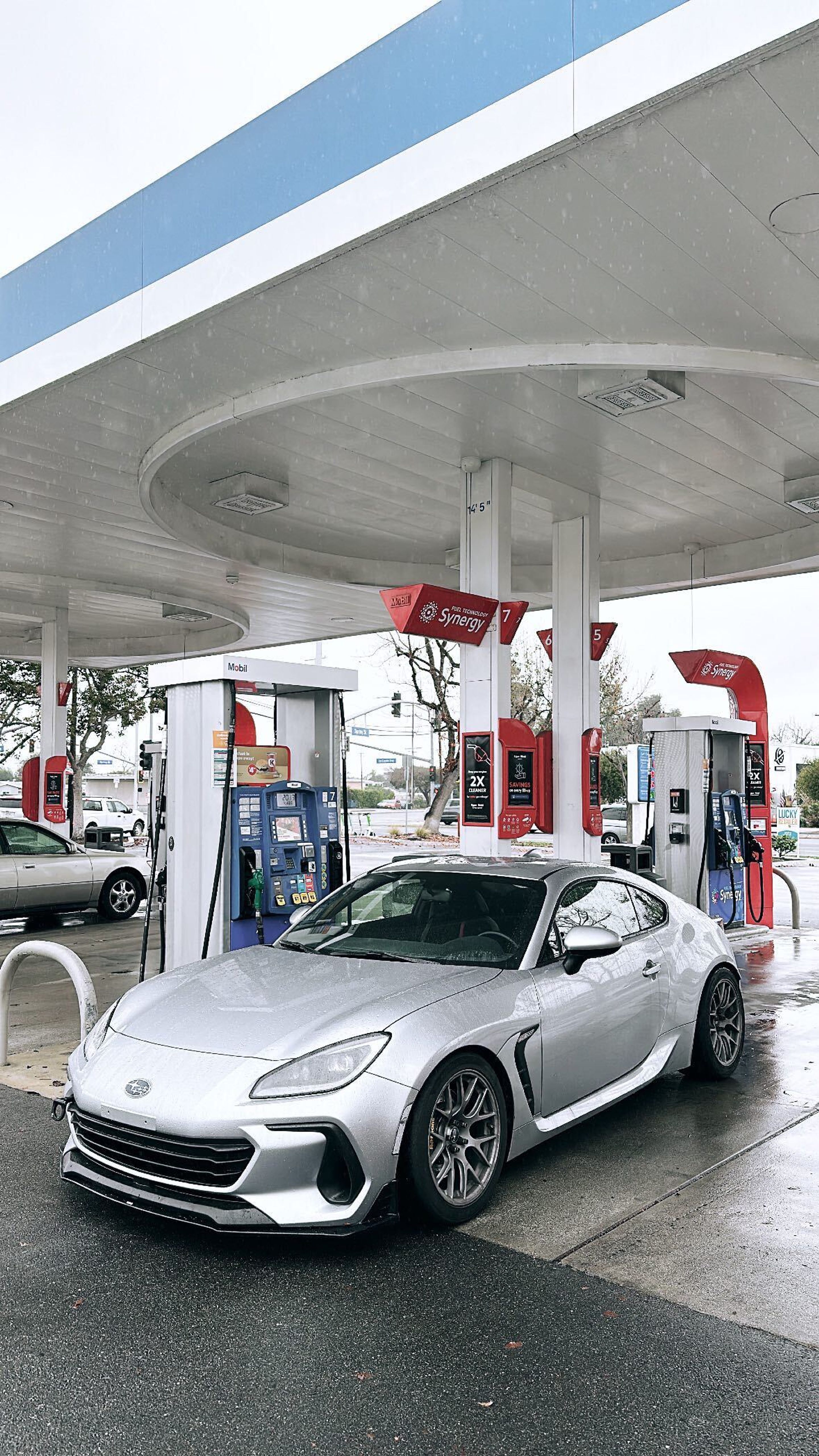 Silver Subaru ZD8 / Gen 2 BRZ with 17" EC-7R Apex wheels in Race Silver