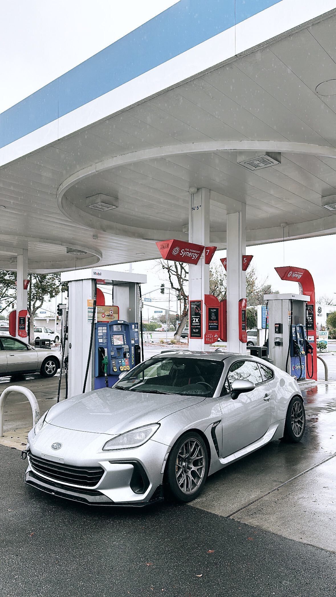 Silver Subaru ZD8 / Gen 2 BRZ with 17" EC-7R Apex wheels in Race Silver