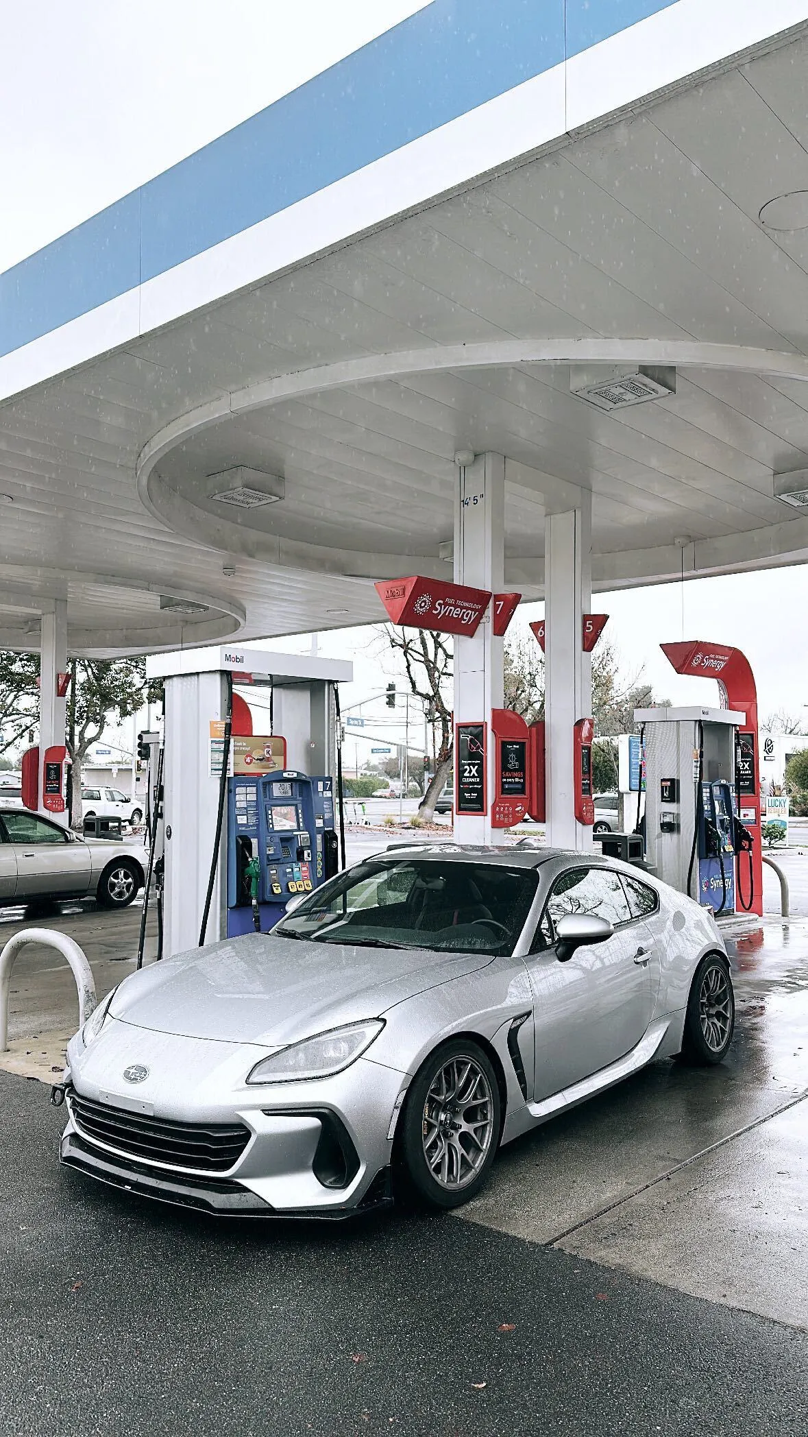 Silver Subaru ZD8 / Gen 2 BRZ with 17" EC-7R Apex wheels in Race Silver