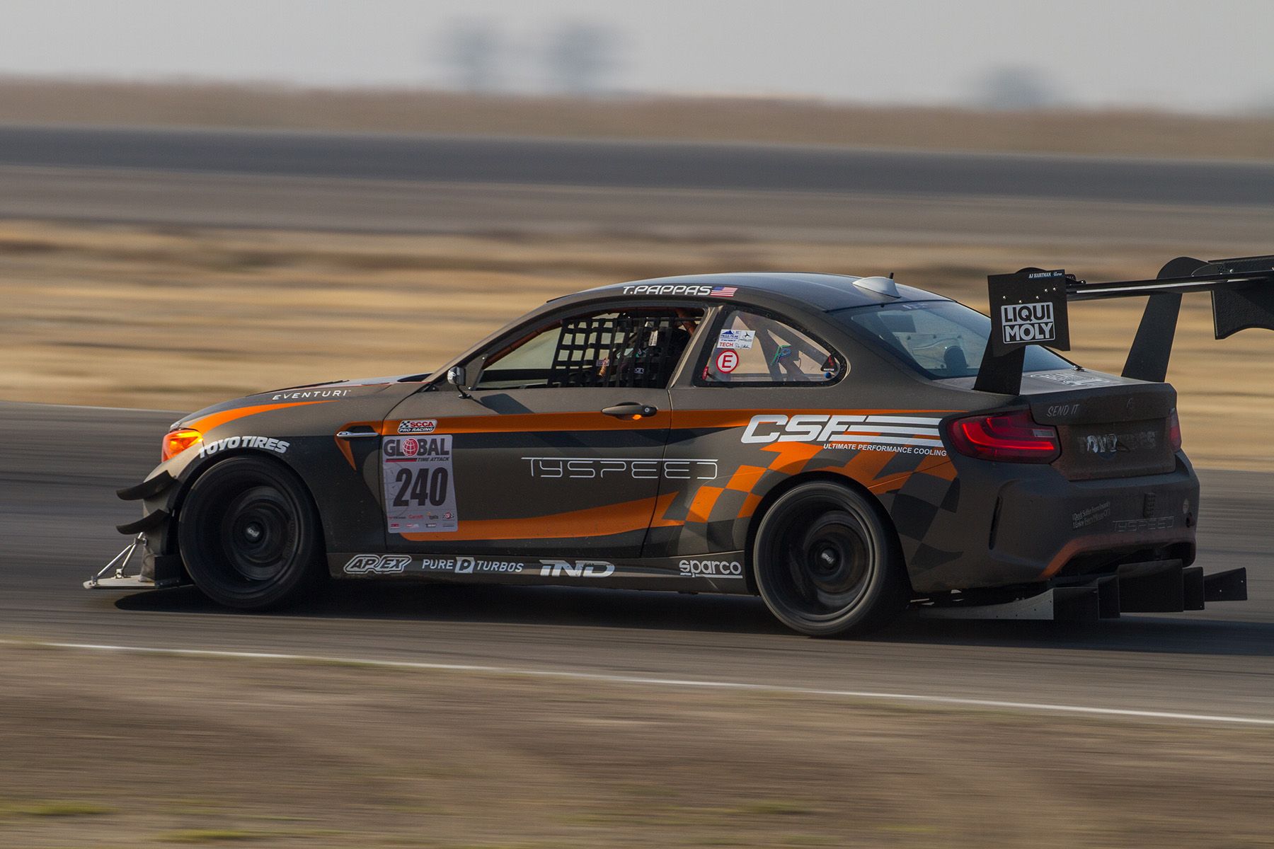 Multicolor BMW F87 M2 with 18" ARC-8R Apex wheels in Satin Black