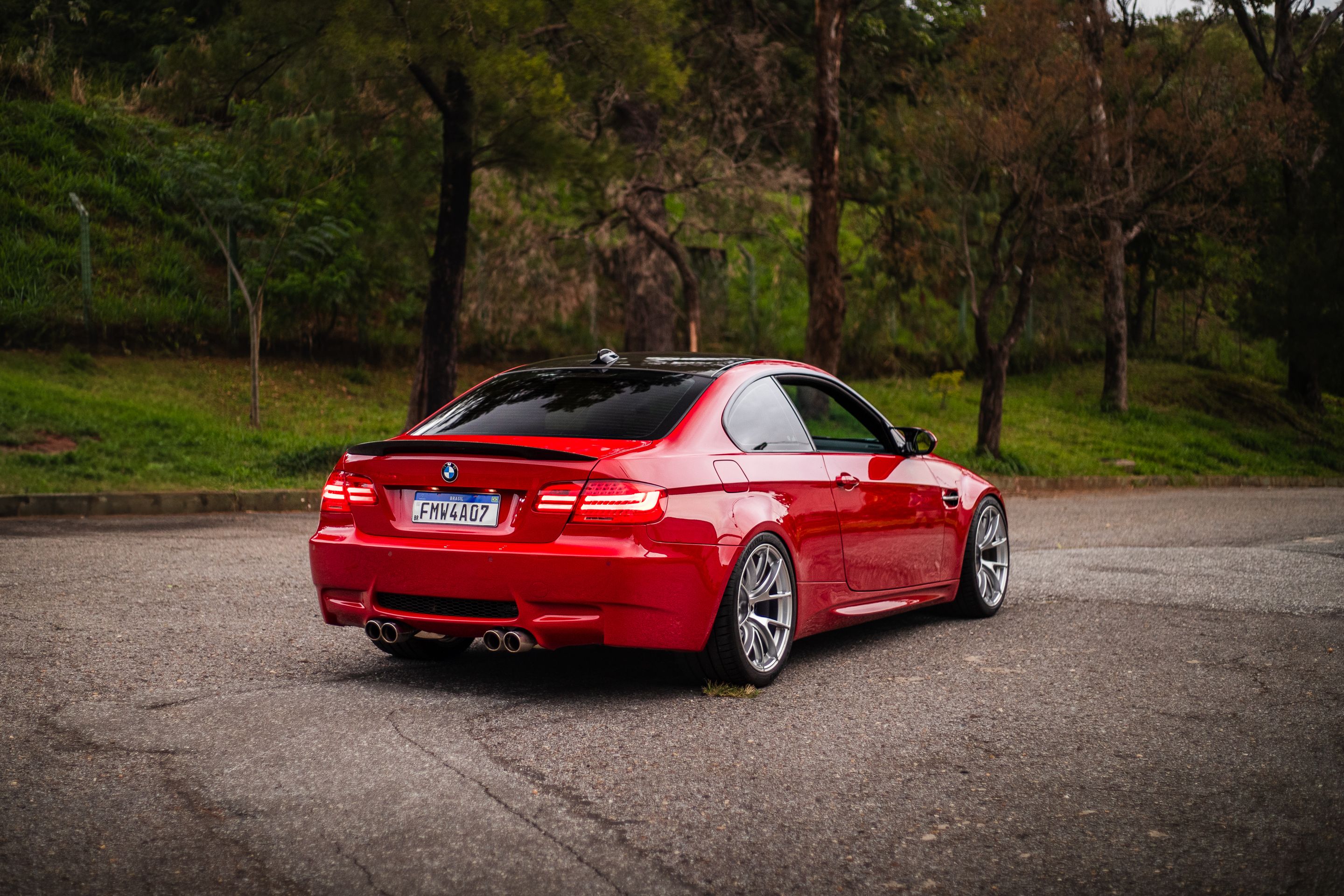 Red BMW E92 Coupe M3 with 19" VS-5RS Apex wheels in Custom Finish