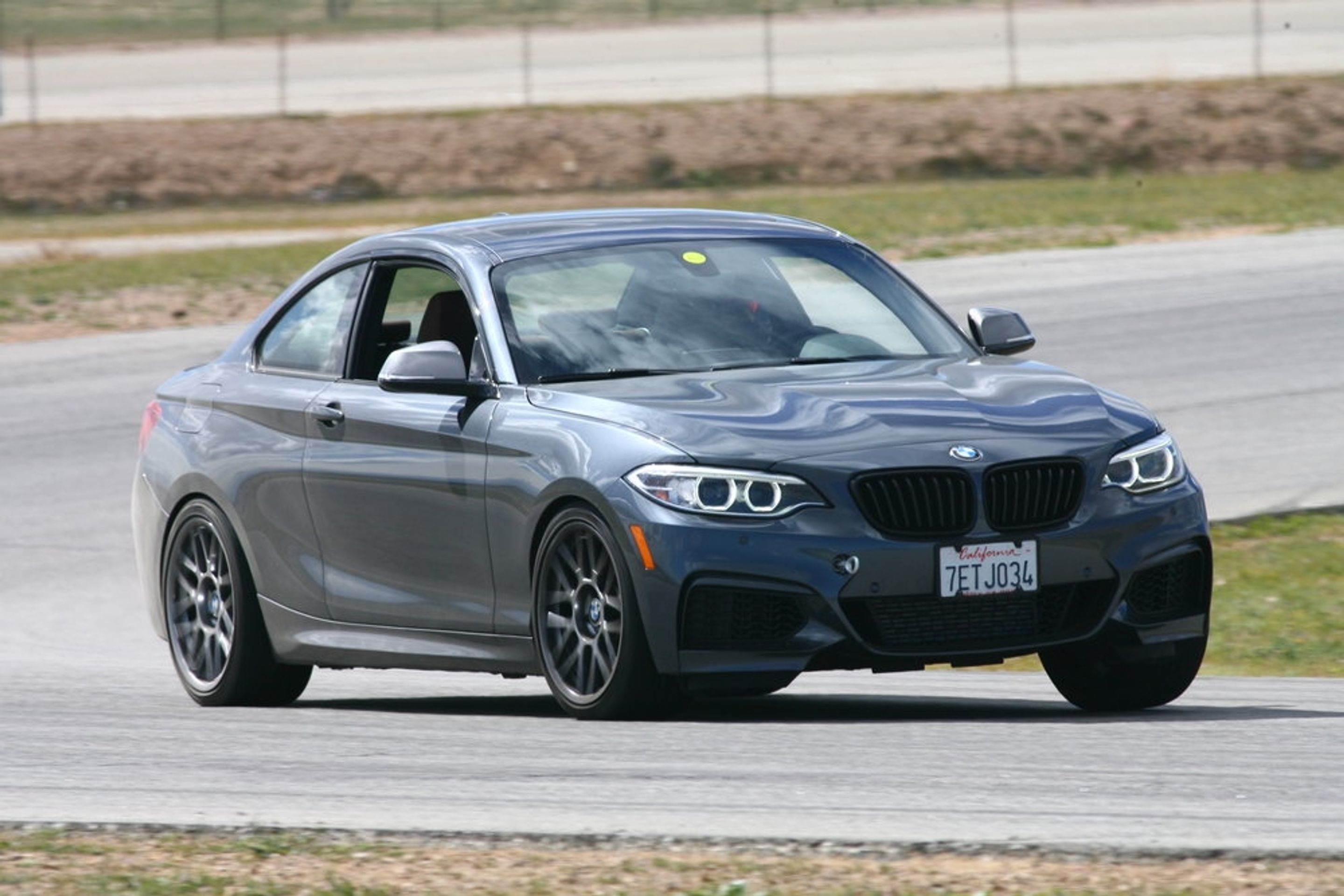 Grey BMW F22 Coupe 2 Series with 18" ARC-8 Apex wheels in Anthracite