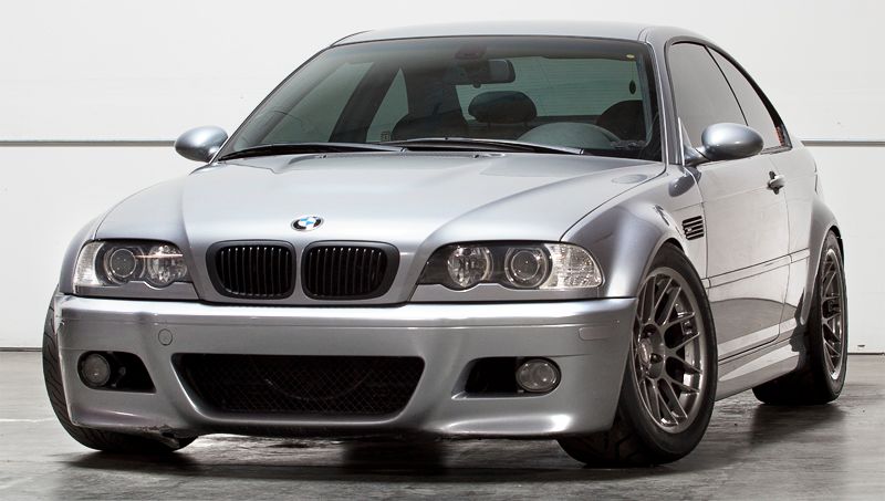 Grey BMW E46 M3 with 17" ARC-8 Apex wheels in Anthracite