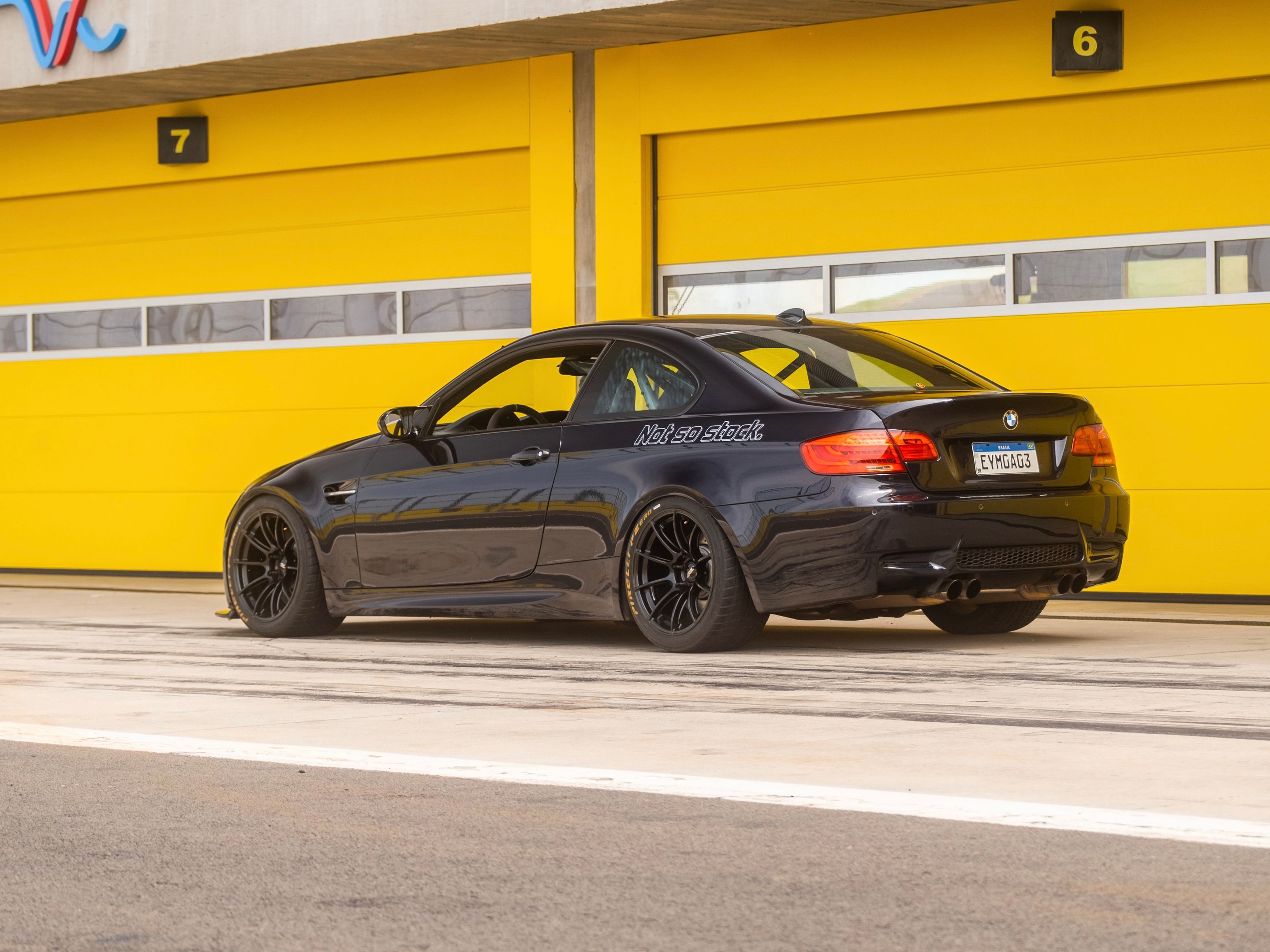 Black BMW E92 Coupe M3 with 18" SM-10RS Apex wheels in Satin Black