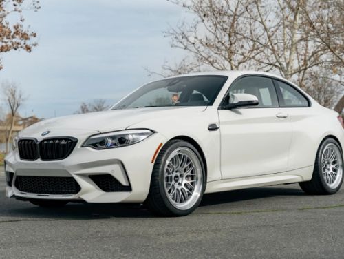 White BMW M2 - ML-10RT in Machined Lip Race Silver
