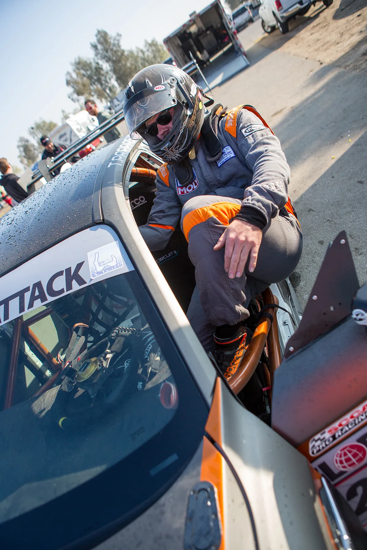 Multicolor BMW F87 M2 with 18" ARC-8R Apex wheels in Satin Black