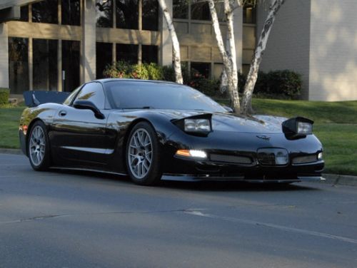 Black Chevrolet Corvette - EC-7 in Race Silver