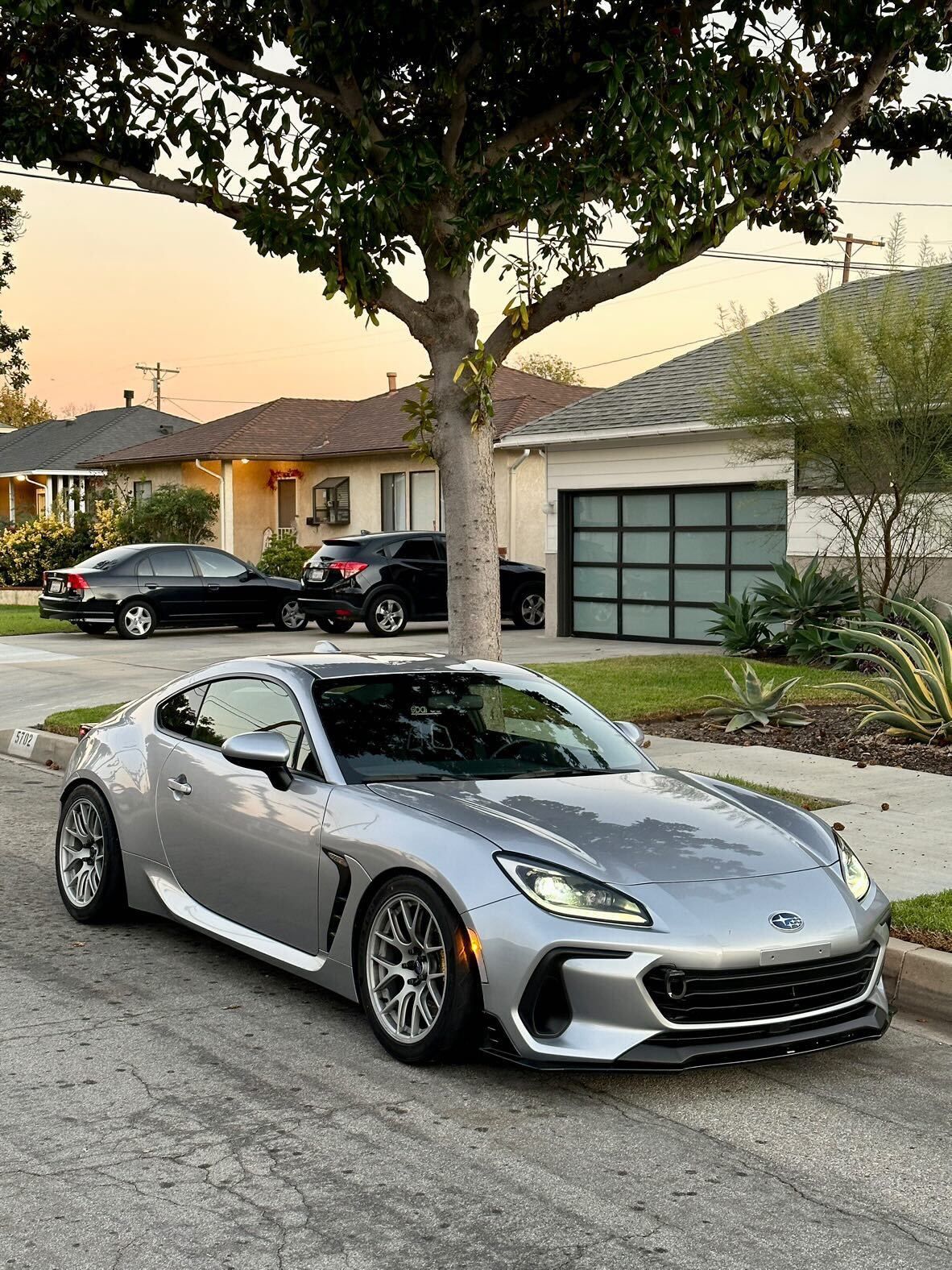 Silver Subaru ZD8 / Gen 2 BRZ with 17" EC-7R Apex wheels in Race Silver