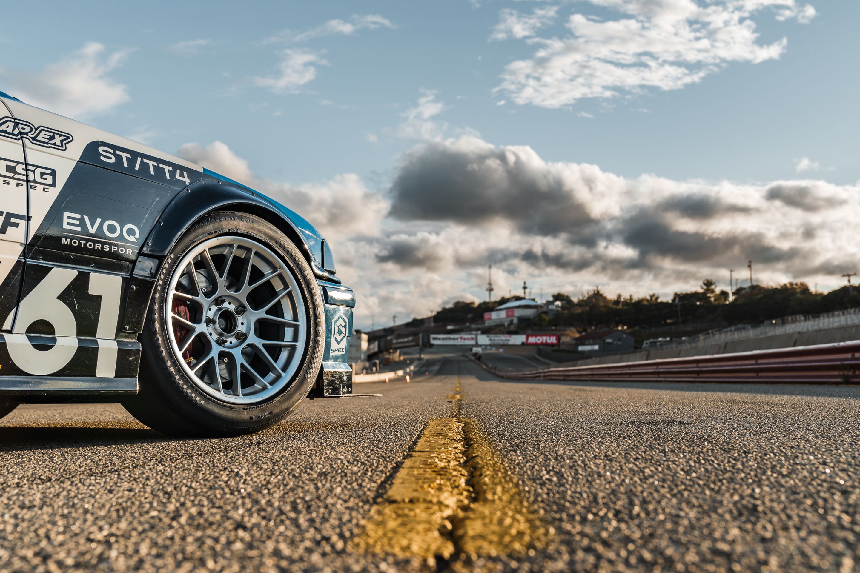 Multicolor BMW E36 3 Series with 17" ARC-8 Apex wheels in Hyper Silver