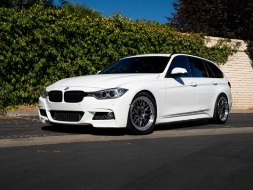 White BMW 3 Series - ML-10RT in Machined Lip Anthracite