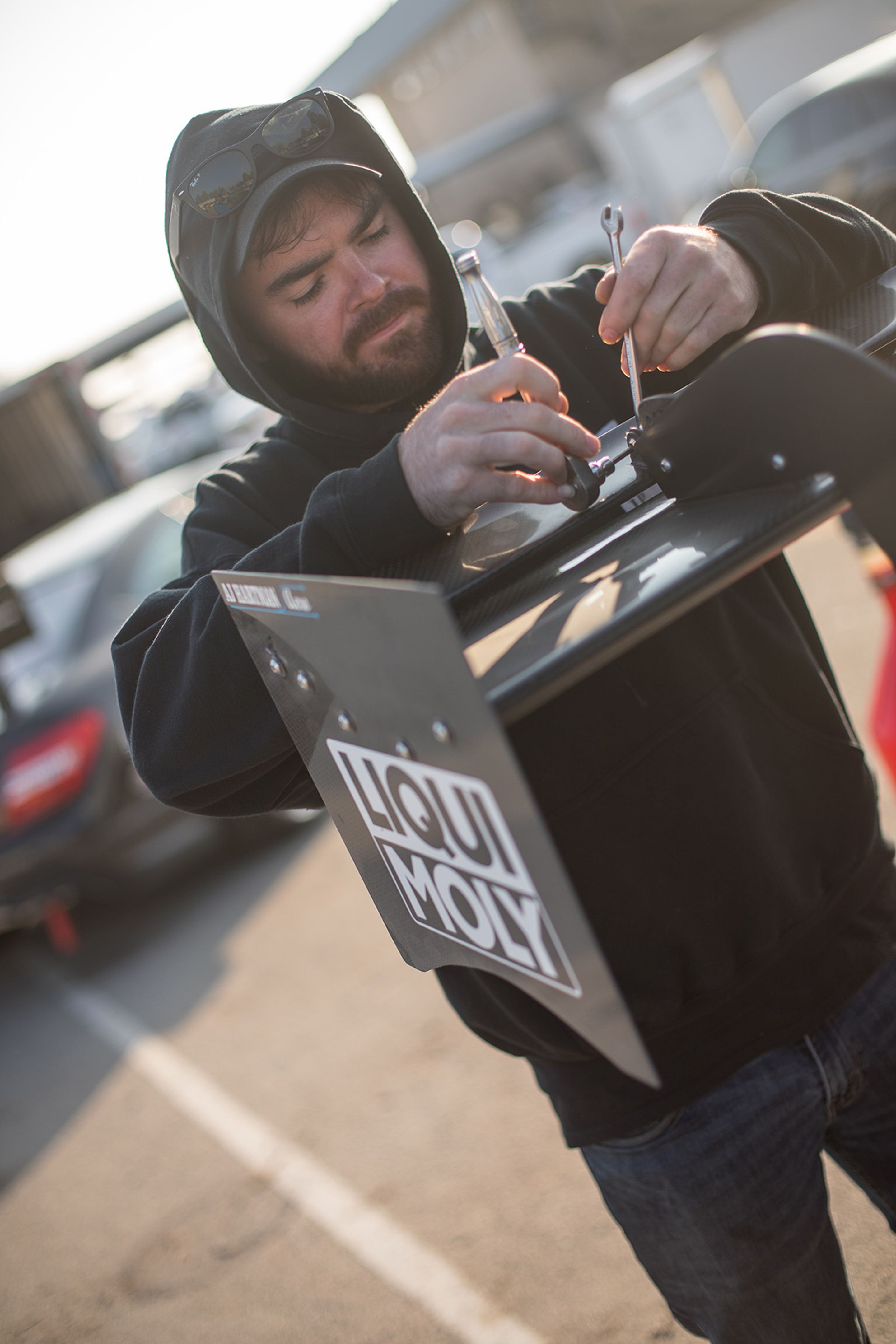Multicolor BMW F87 M2 with 18" ARC-8R Apex wheels in Satin Black