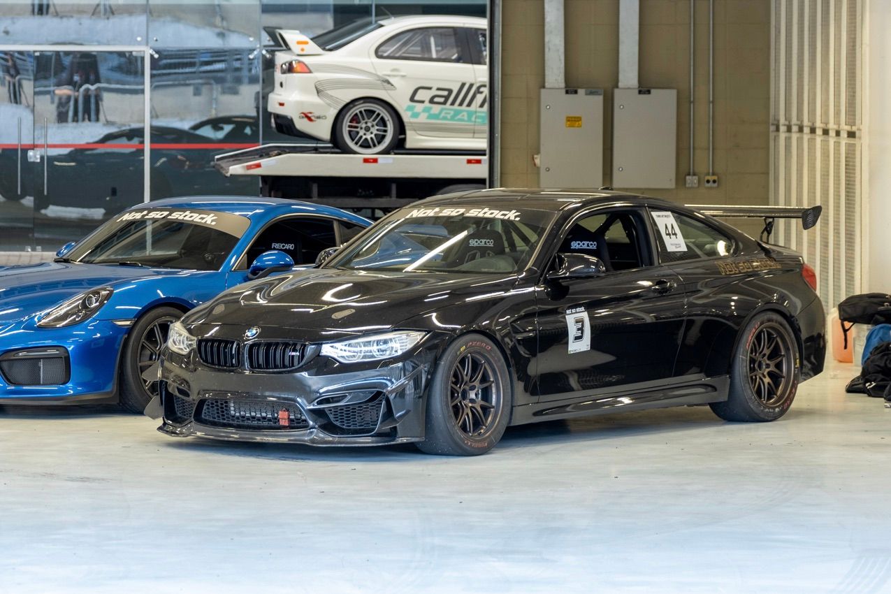 Black BMW F82 Coupe M4 with 18" FL-5 Apex wheels in Custom Finish