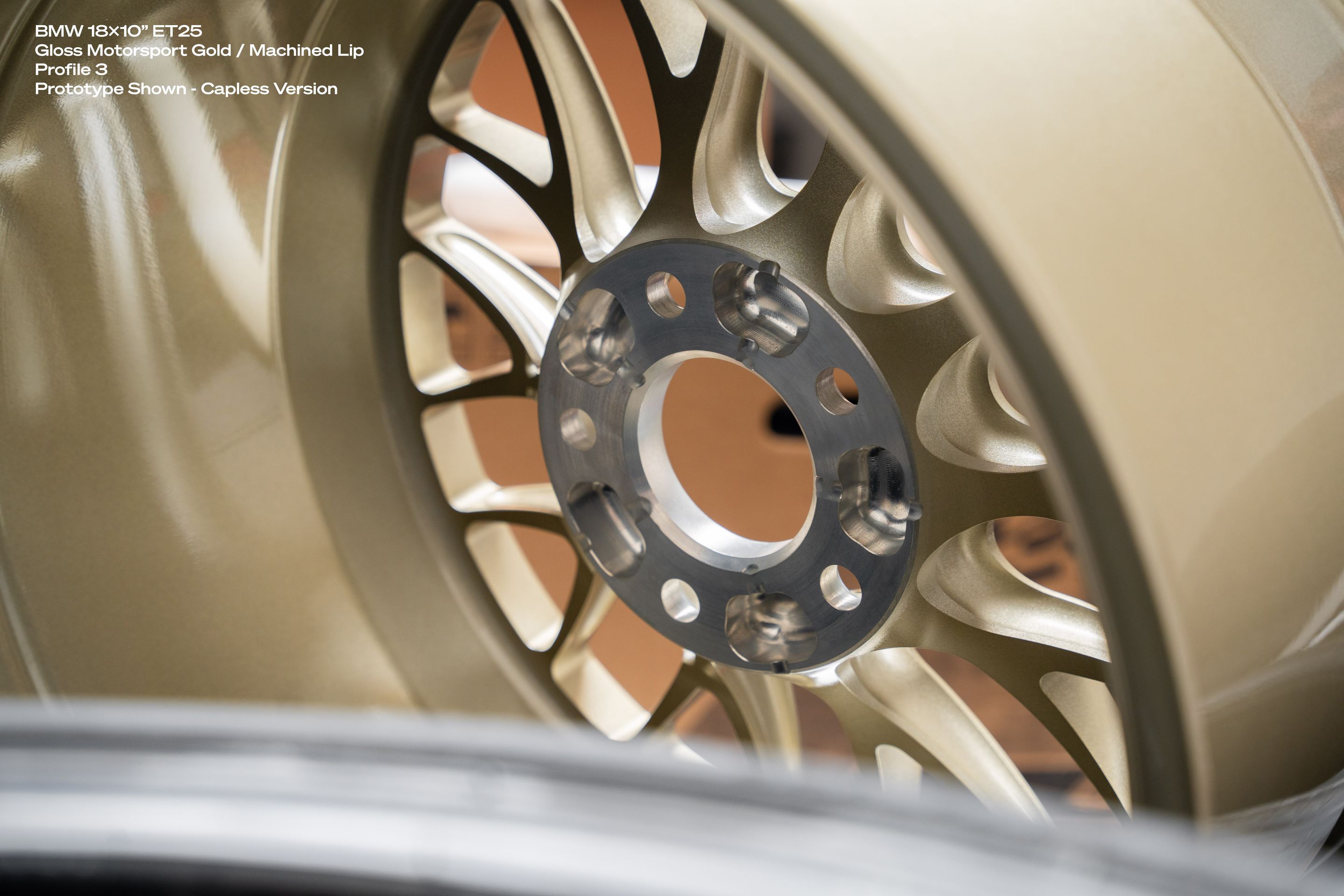 White BMW E92 Coupe M3 with 18" ML-10RT Apex wheels in Motorsport Gold