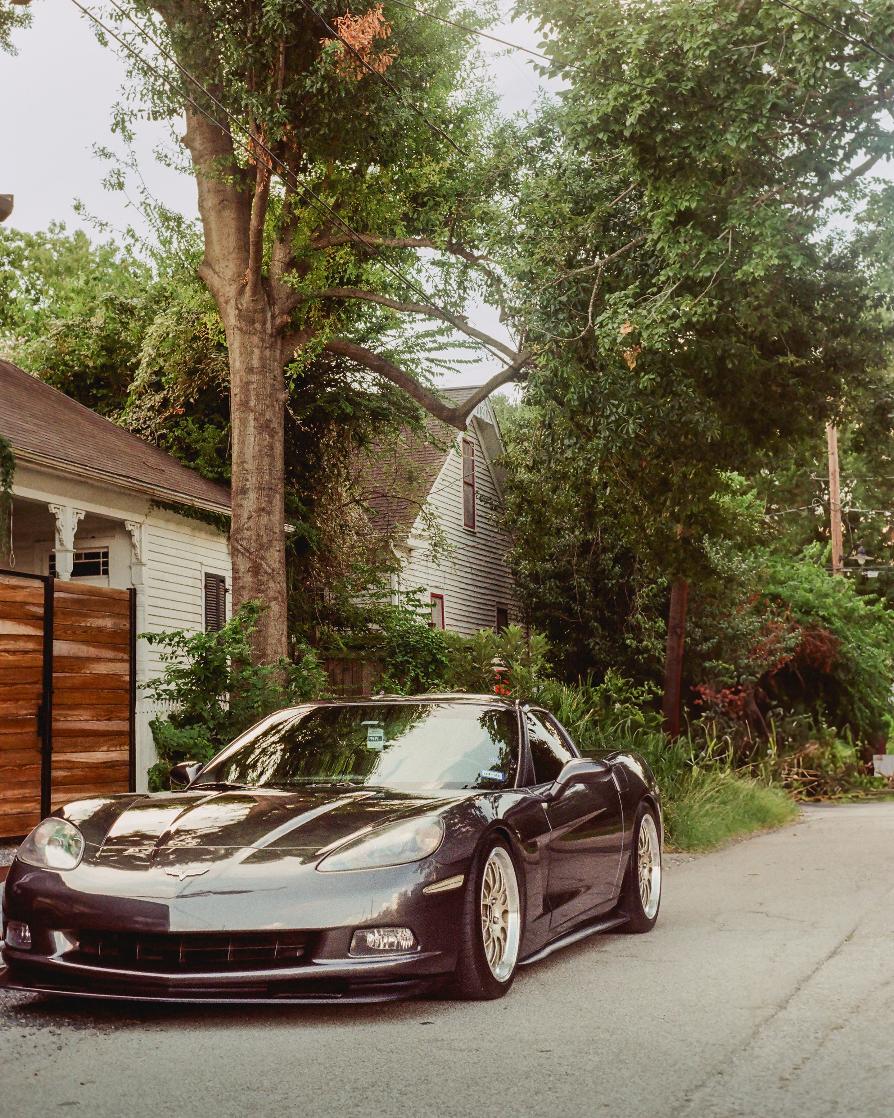 Grey Chevrolet C6 Corvette Base/Z51 with 18"/19" ML-10RT Apex wheels in Machined Lip Gloss Motorsport Gold