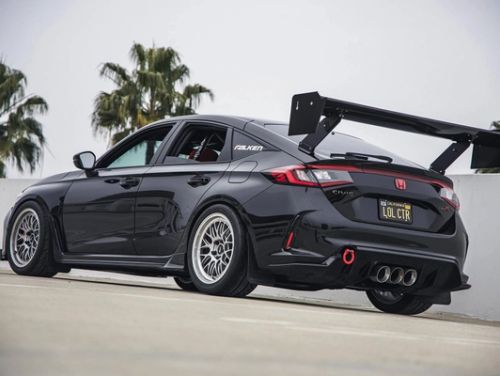 Black Honda Civic Type-R - ML-10RT in Machined Lip Race Silver