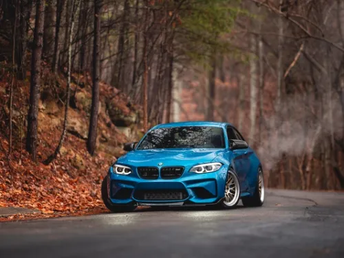 Blue BMW M2 - ML-10RT in Machined Lip Gloss Motorsport Gold