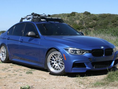 Blue BMW 3 Series - ML-10RT in Machined Lip Race Silver